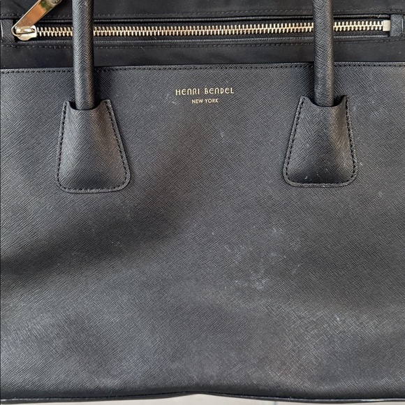 Henri Bendel West 57th Baby Diaper Bag Black Tote Purse Classic Designer READ - Picture 14 of 15